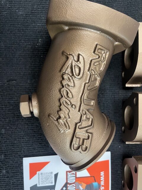 Exhaust Pipe coated with bronze colour ceramic coating