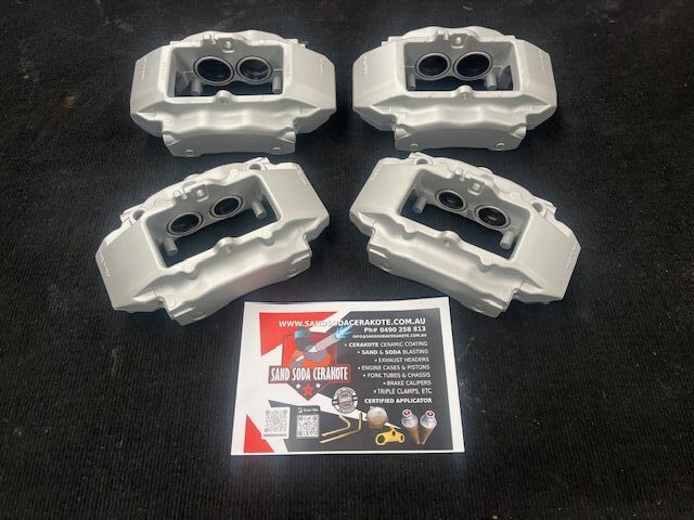 4 x brake calipers coated in ceramic