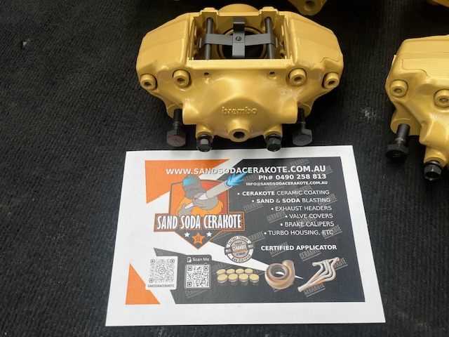Brake Calipers In Bronze Cerakote Ceramic